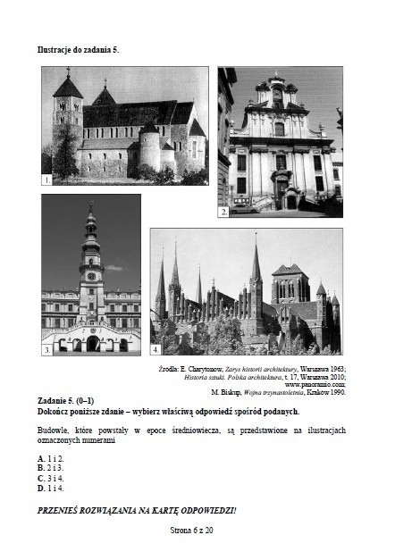 Egzamin gimnazjalny 2014: Symbole religijne i rozbiory POLSKI, WOS, HISTORIA [PYTANIA + ODPOWIEDZI]