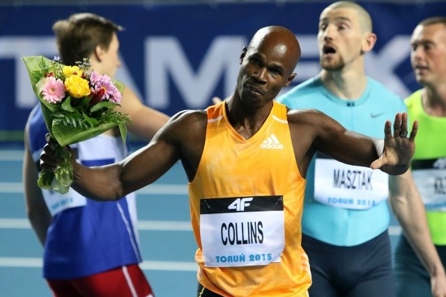 Kim Collins w Toruniu wyrównał swój najlepszy wynik w sezonie na 60 m.