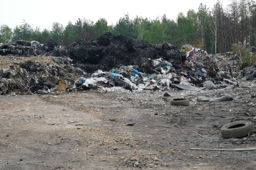 Trzebinia. Gleba został skażona - to efekt pożaru na składowisku. Będą kompleksowe badania