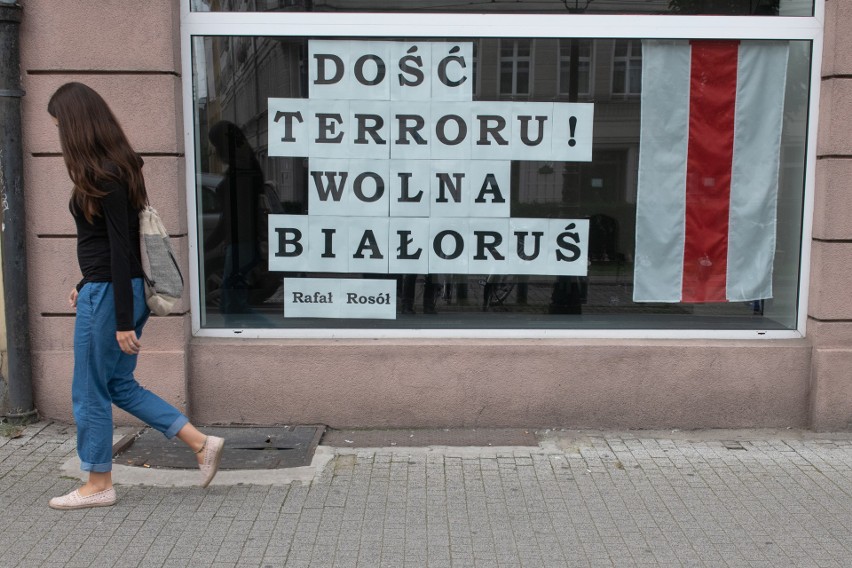 Poznaniacy przejawiają swoją solidarność z Białorusią na...