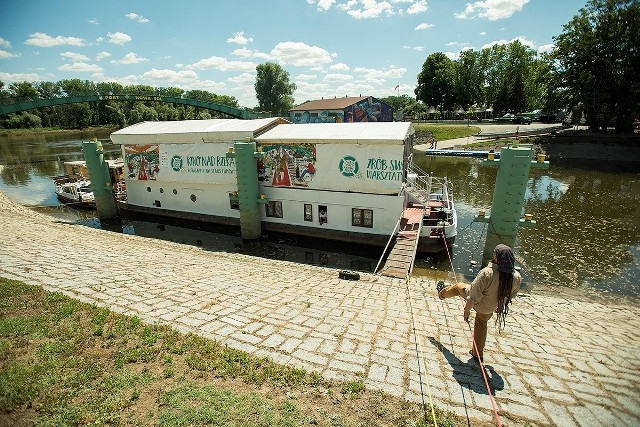 Kino nad rzeką. Projekt Laboratorium Rejs w Nowej Soli. Lipiec 2020 r.