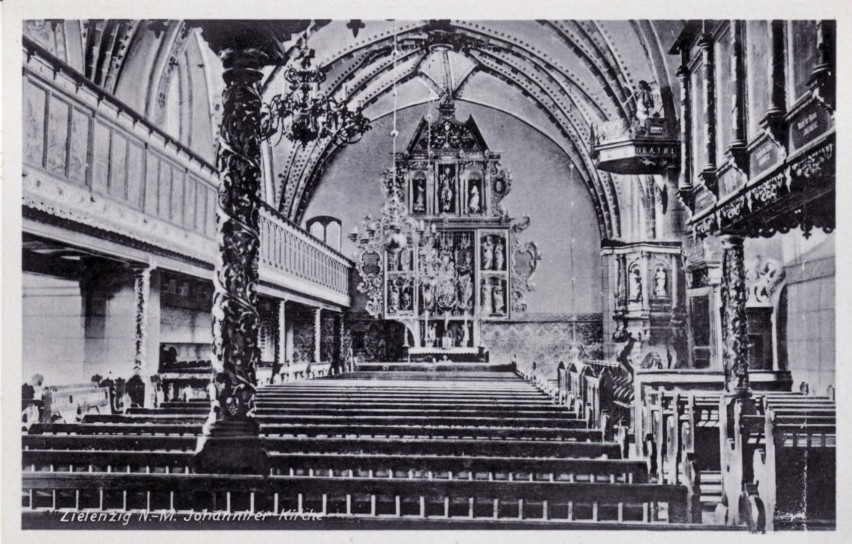 Zielenzig: Główna nawa kościoła joannickiego