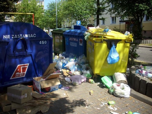 Tak wyglądają śmietniki przy ul. Ciepłej w Białymstoku
