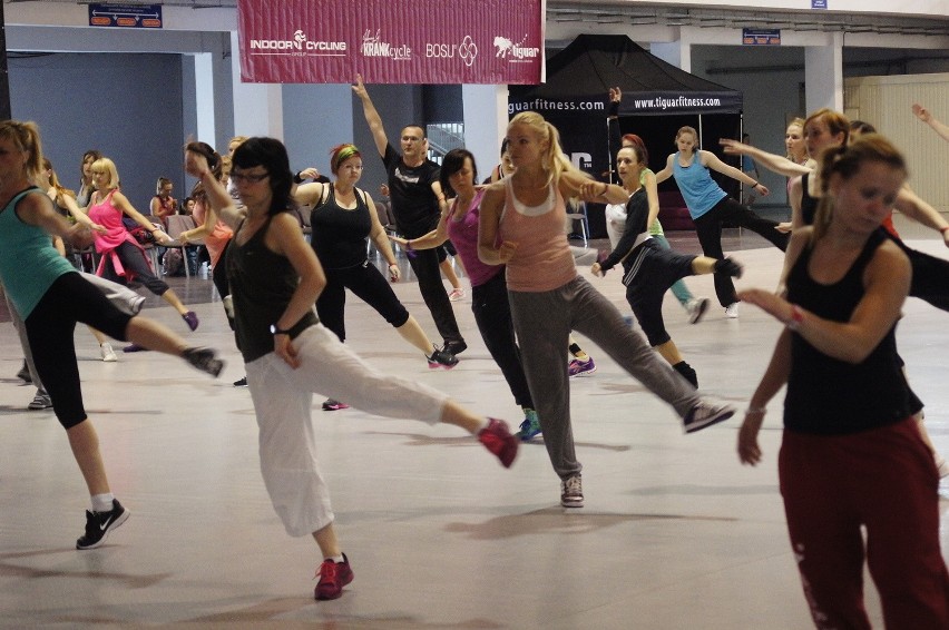 Poznaniacy trenują fitness na targach Fit-Expo