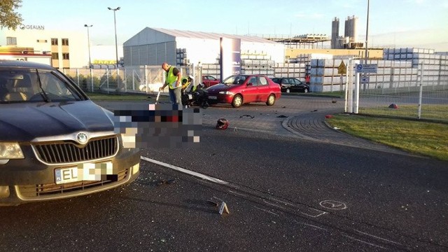 Tragiczny wypadek w Rzgowie. Nie żyje 32 - letni motocyklista