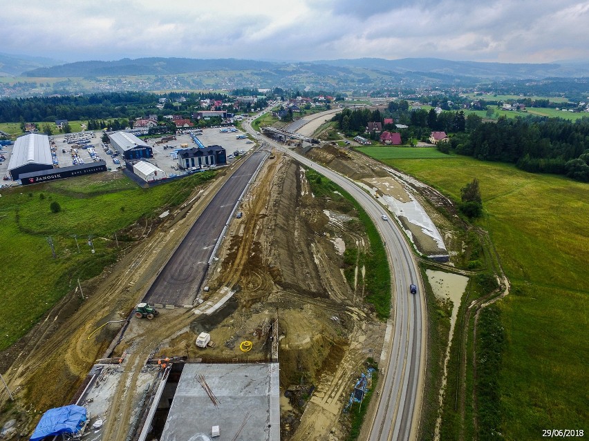 Jechaliście ostatnio w Tatry? Zakopianka to wielki plac budowy! [ZDJĘCIA LOTNICZE]