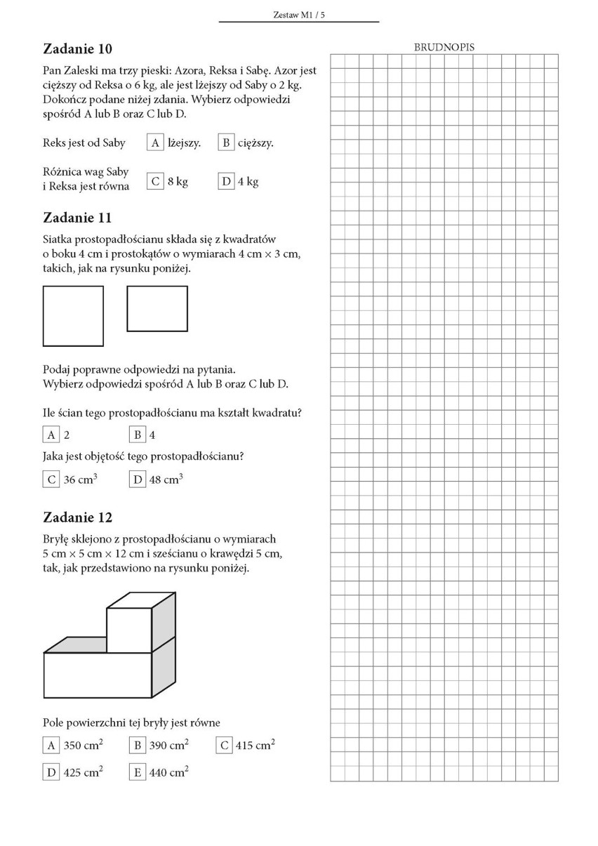 Sprawdzian piątoklasisty DUMa 2014 [ARKUSZ PDF, TEST,...