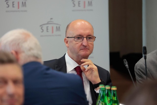 Piotr Wawrzyk podczas posiedzenia Sejmu