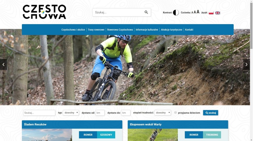 Częstochowa: Brama Jury. Miasto uruchamia nową aplikację dla rowerzystów