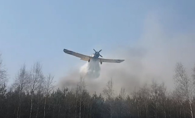 Aż 45 wozów gasiło pożar pod Jastrzębiem.