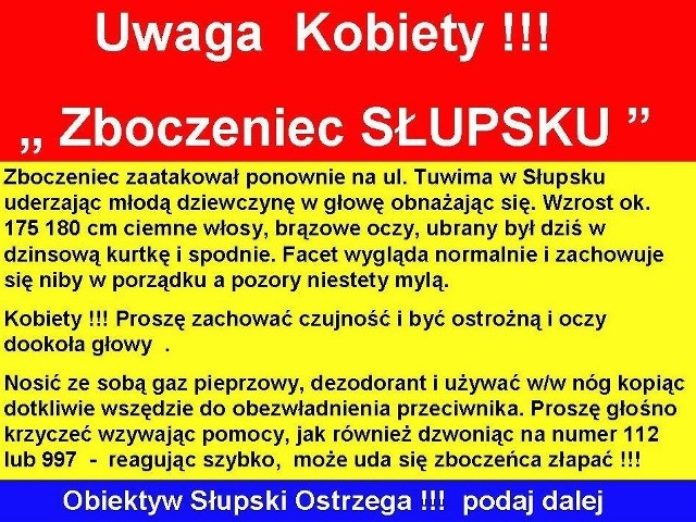 Ogłoszenie, które krąży w serwisie społecznościowym Facebook.