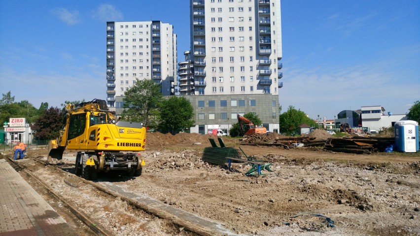 Trwa przebudowa pętli tramwajowej na Krowodrzy Górce.