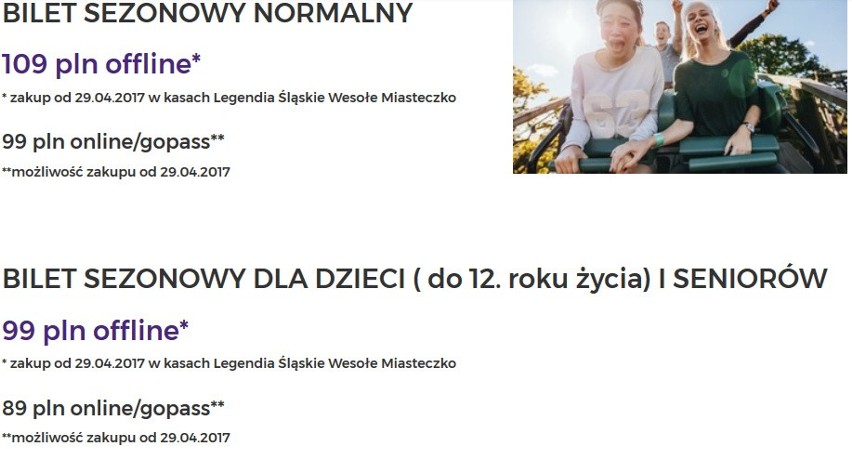 Śląskie Wesołe Miasteczko LEGENDIA 29 kwietnia rozpoczęło...