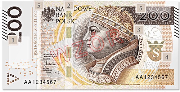 Na banknocie o nominale 200 złotych umieszczono portret...