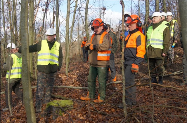 W warsztatach wzięli udział wykonawcy prac leśnych, oraz pracownicy Służby Leśnej.
