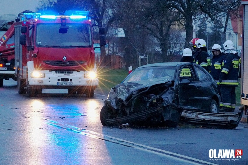 Groźny wypadek na drodze Wrocław – Oława