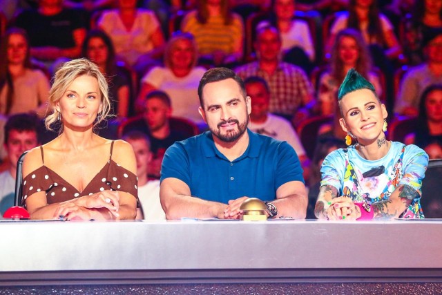 Małgorzata Foremniak, Agustin Egurrola i Agnieszka Chylińska - jurorzy programu "Mam Talent"