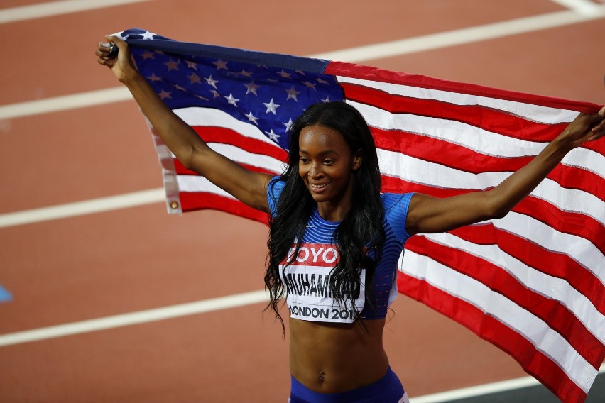 Dalilah Muhammad (USA) - srebrny medal w biegu na 400 m...