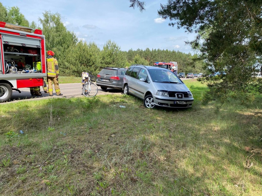 Wypadek w Damiętach. Zderzyły się dwa samochody osobowe. 6.06.2022