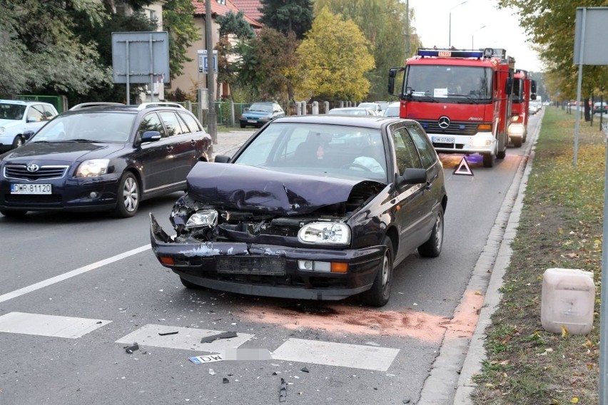 Wypadek na al. Kochanowskiego. Poszkodowane dziecko 