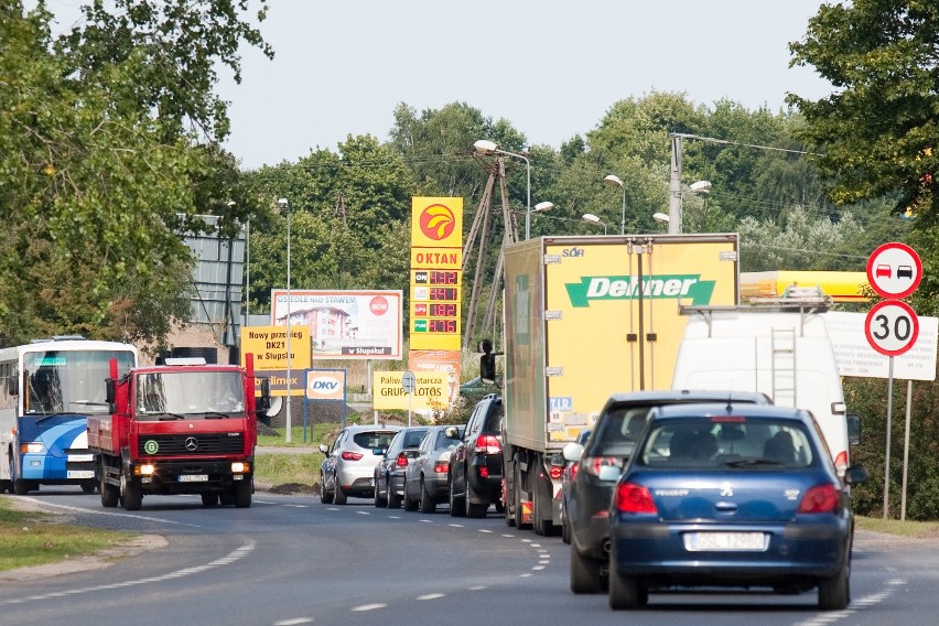 Budowa słupskiego ringu zakorkowała drogę