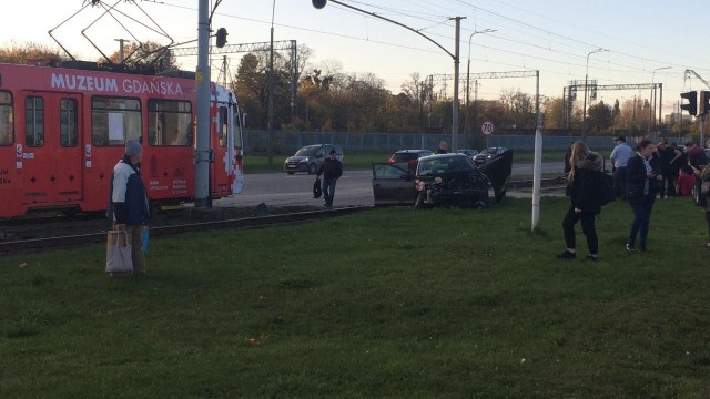 Wypadek na ul. Jana z Kolna w Gdańsku [29.10.2019]