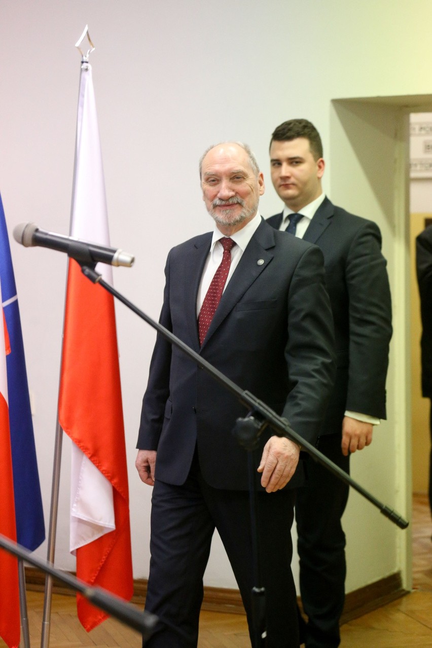 Bartłomiej Misiewicz podczas wizyty w Białymstoku