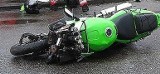 Wypadek w Siemianowicach Śl.: Samochód zderzył się z motocyklem. Kierowca ranny