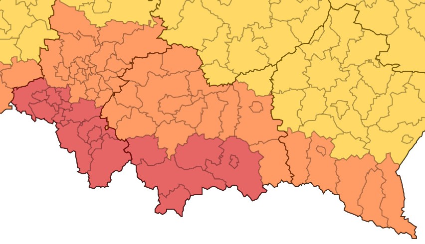 IMGW ostrzega przed dużymi opadami deszczu