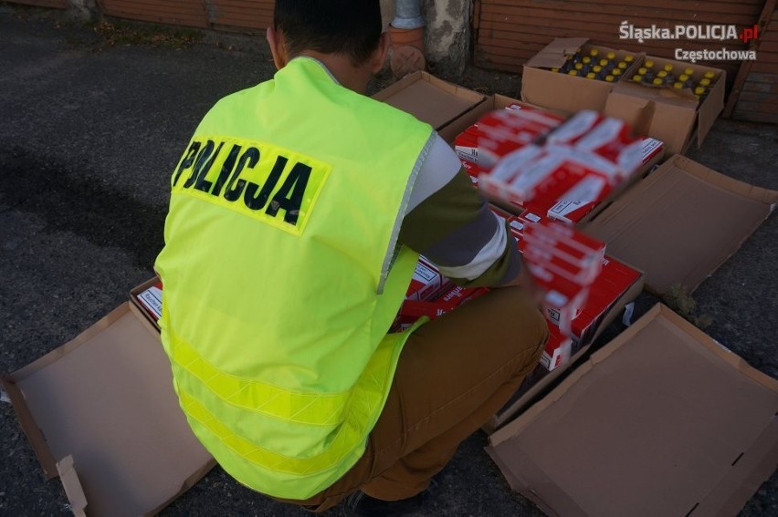 Nielegalne papierosy i alkohol skonfiskowane w Częstochowie