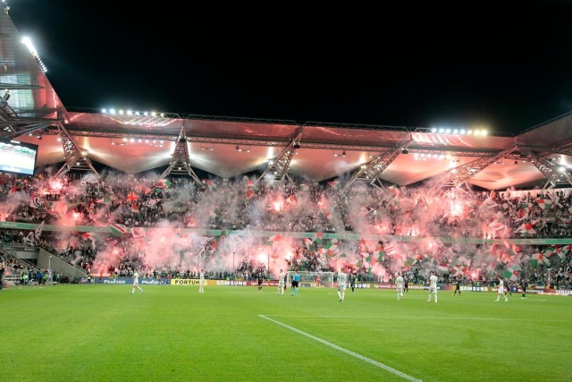 Oprawa na meczu Legia - Górnik