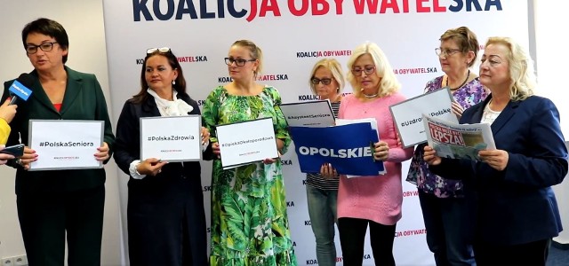 Konferencja opolskich kandydatek Koalicji Obywatelskiej do Sejmu