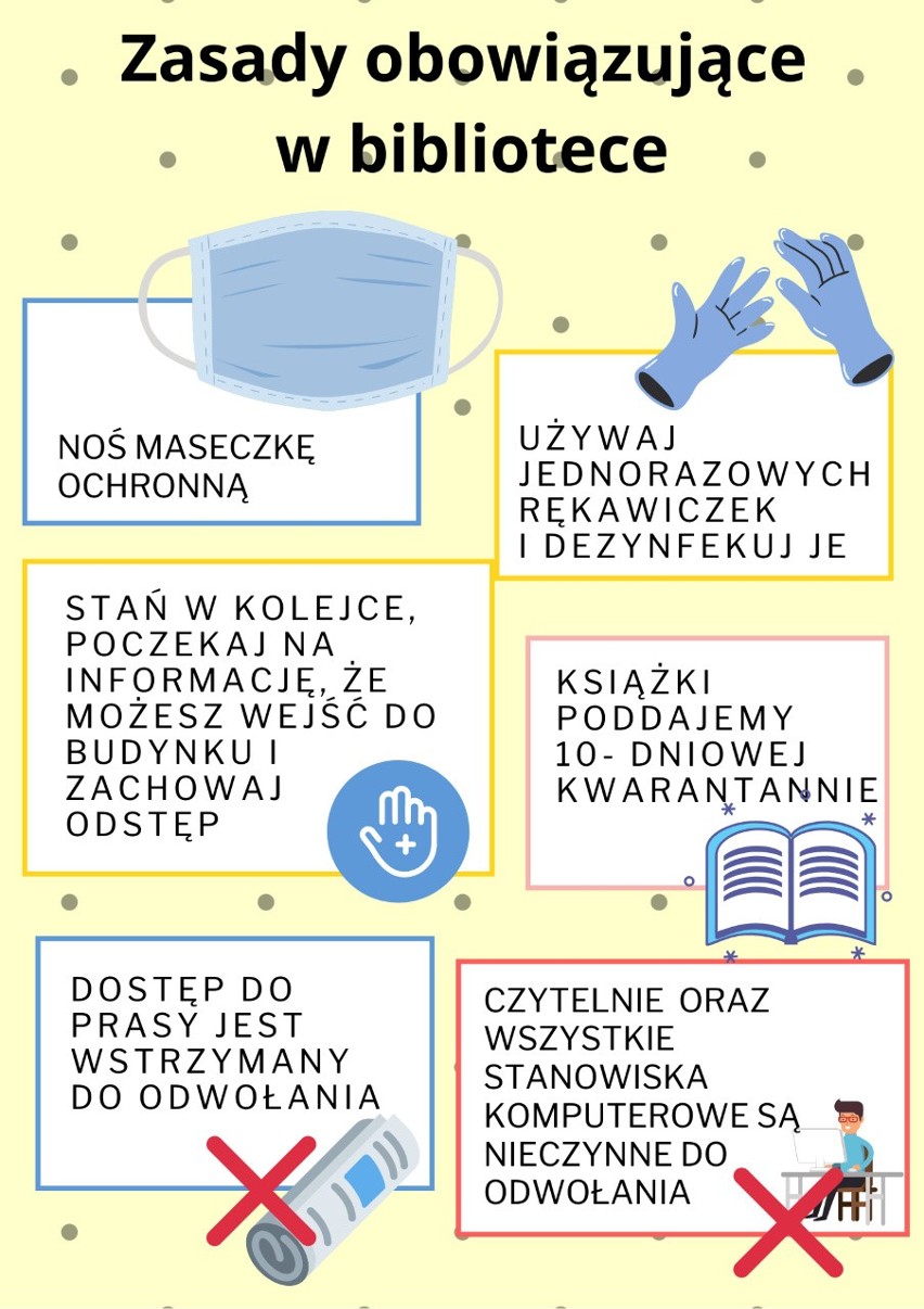 4 maja wznawia działalność biblioteka w Inowrocławiu. Czynne będą wypożyczalnie. Książnica apeluje o przestrzeganie zaleceń sanitarnych
