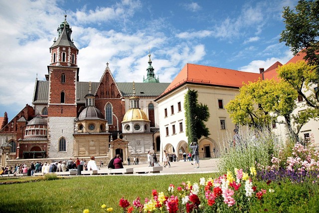 Wiosna na Wawelu w Krakowie