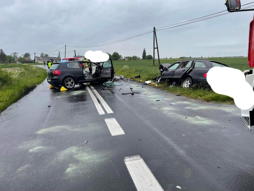 Śmiertelny wypadek na trasie na trasie Kcynia - Łankowice w powiecie nakielskim. 28.05.2022 r.