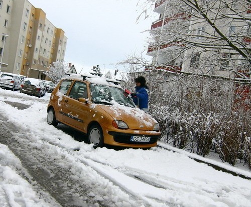 Zdjecia Slupska przysypanego śniegiem. (Fot. Kamil Nagórek)
