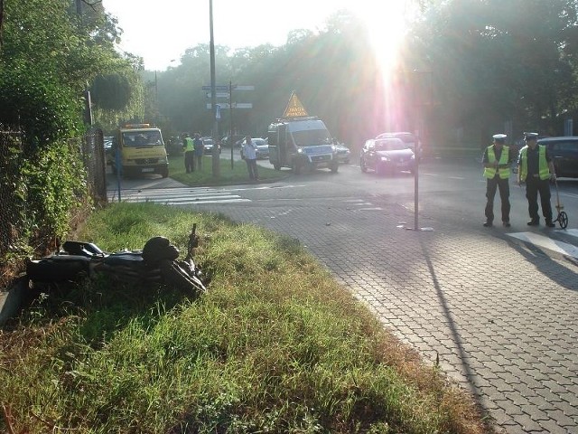 Do wypadku doszło na skrzyżowaniu ulic Grudziądzkiej i PCK w Toruniu