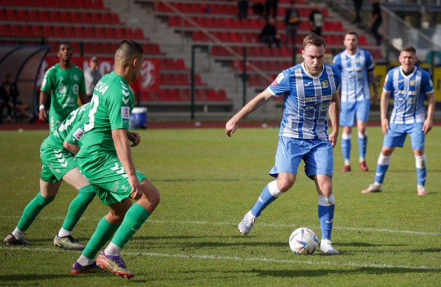 Dominik Bronisławski z 3-ligowej Stali Brzeg imponuje formą w rundzie wiosennej.