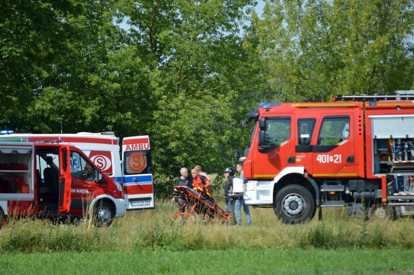 Do zderzenia doszło w sobotnie przedpołudnie w Budzyniu w...