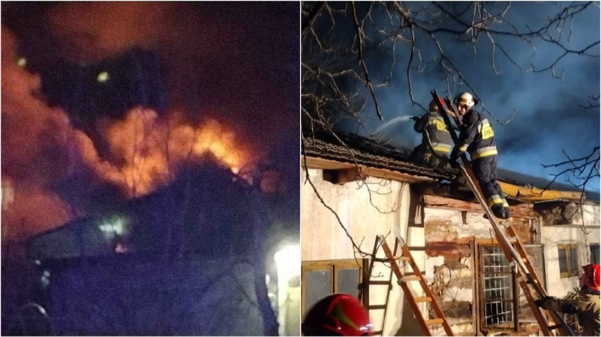 Pożar budynku gospodarczego w Wojniczu