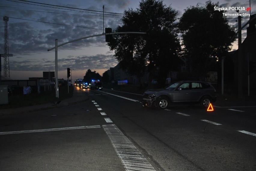 Wypadek w Tarnowskich Górach. Kierowca zlekceważył znak...