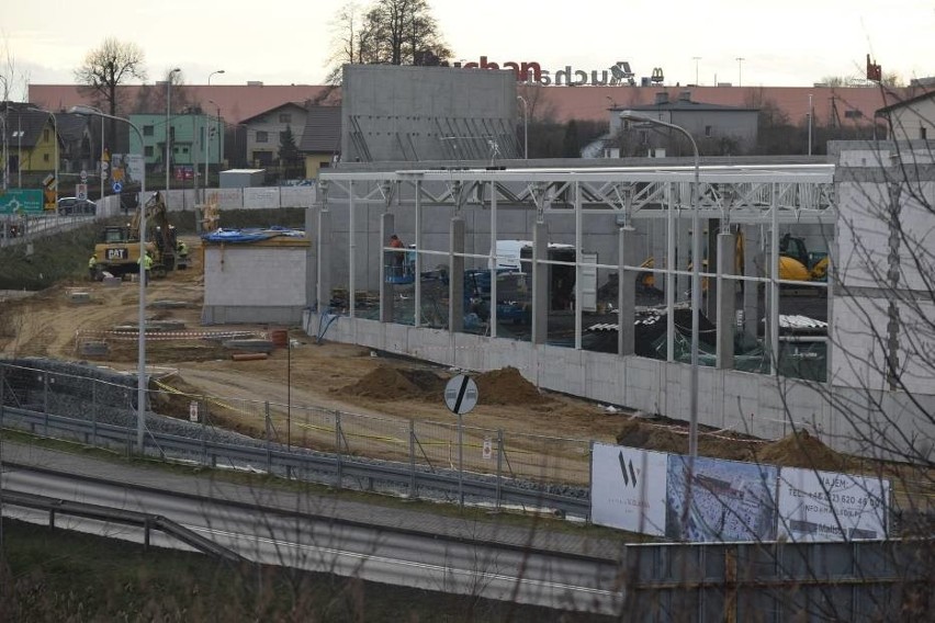 Budowa Galerii Wiślanka w grudniu 2019 roku...