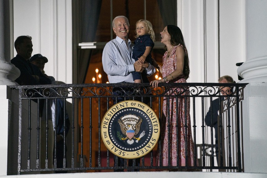 Joe Biden z córka Ashley i wnuczkiem Beau