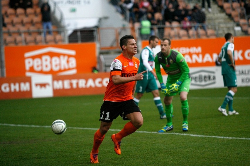 Zagłębie - Śląsk 2:2. Derby na remis. Śląsk wyrównał w osłabieniu (ZDJĘCIA, RELACJA)