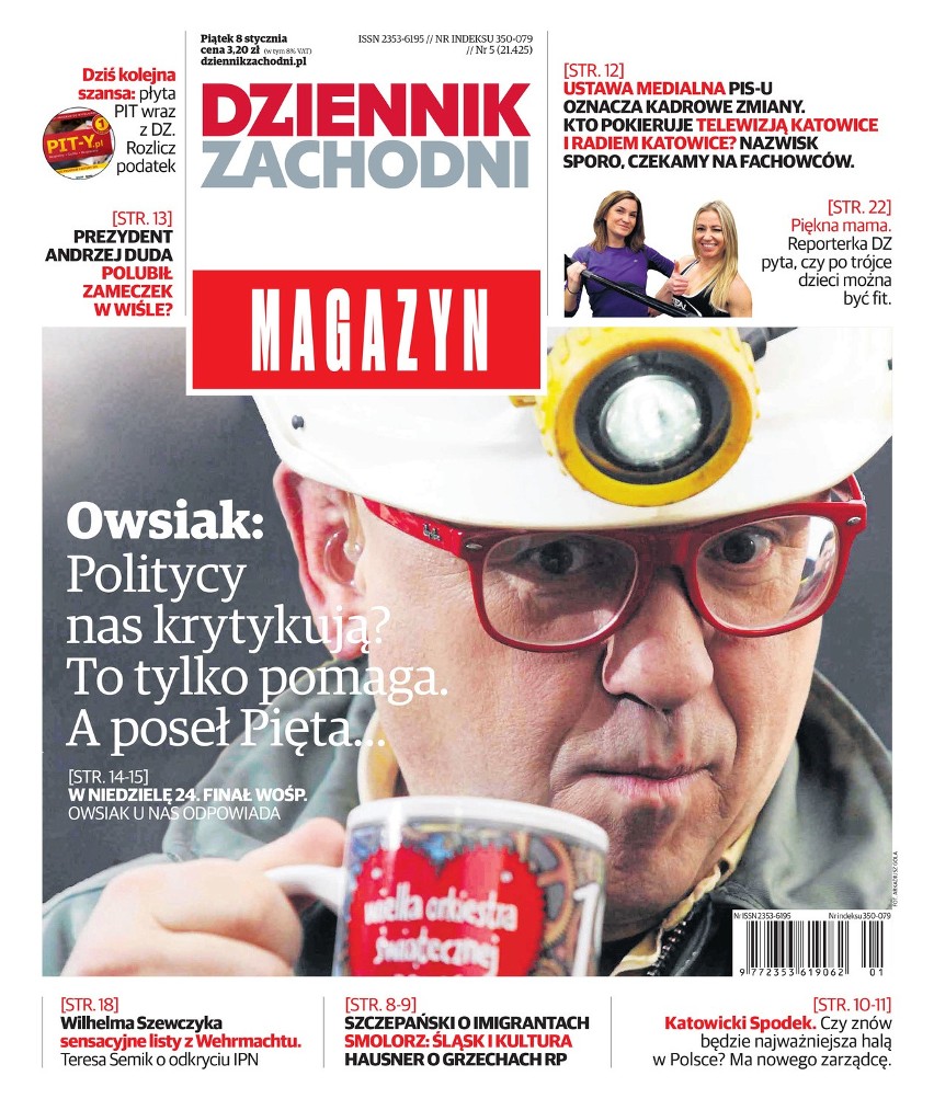 Zobacz, alternatywne okładki piątkowego magazynu Dziennika Zachodniego 8.01.2016