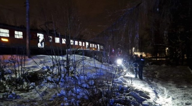 To już drugi wypadek kolejowy w Andrychowie, 20 grudnia 2022.