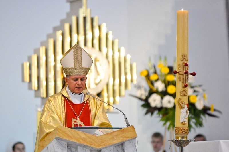 Kazanie wygłosił abp Mieczysław Mokrzycki, metropolita...