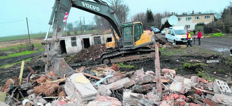 Wyburzenia we wsi Stare Babki praktycznie zakończone