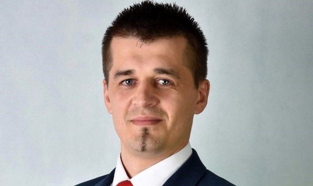 Marcin Adamczyk, wójt gminy Bogoria.