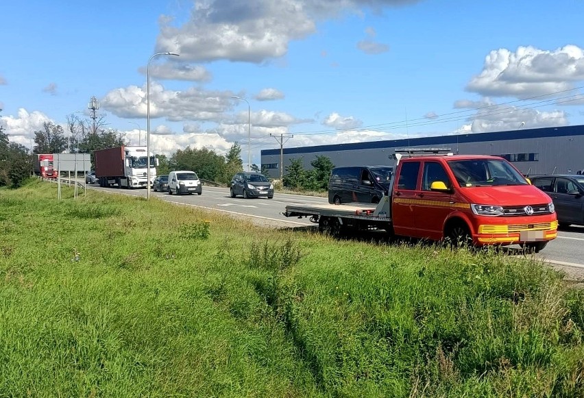 Kolejny wypadek na A4 na węźle Pietrzykowice.